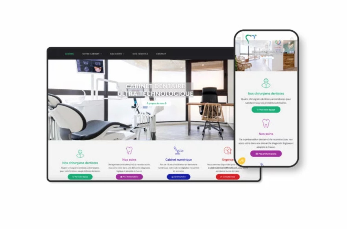Site web du cabinet dentaire Elbaz Livrati
