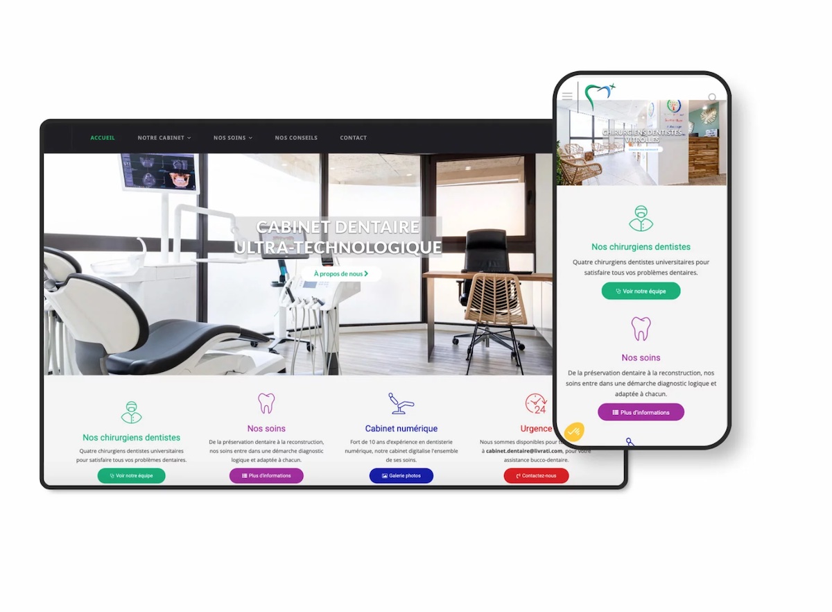 Site web Cabinet Livrati